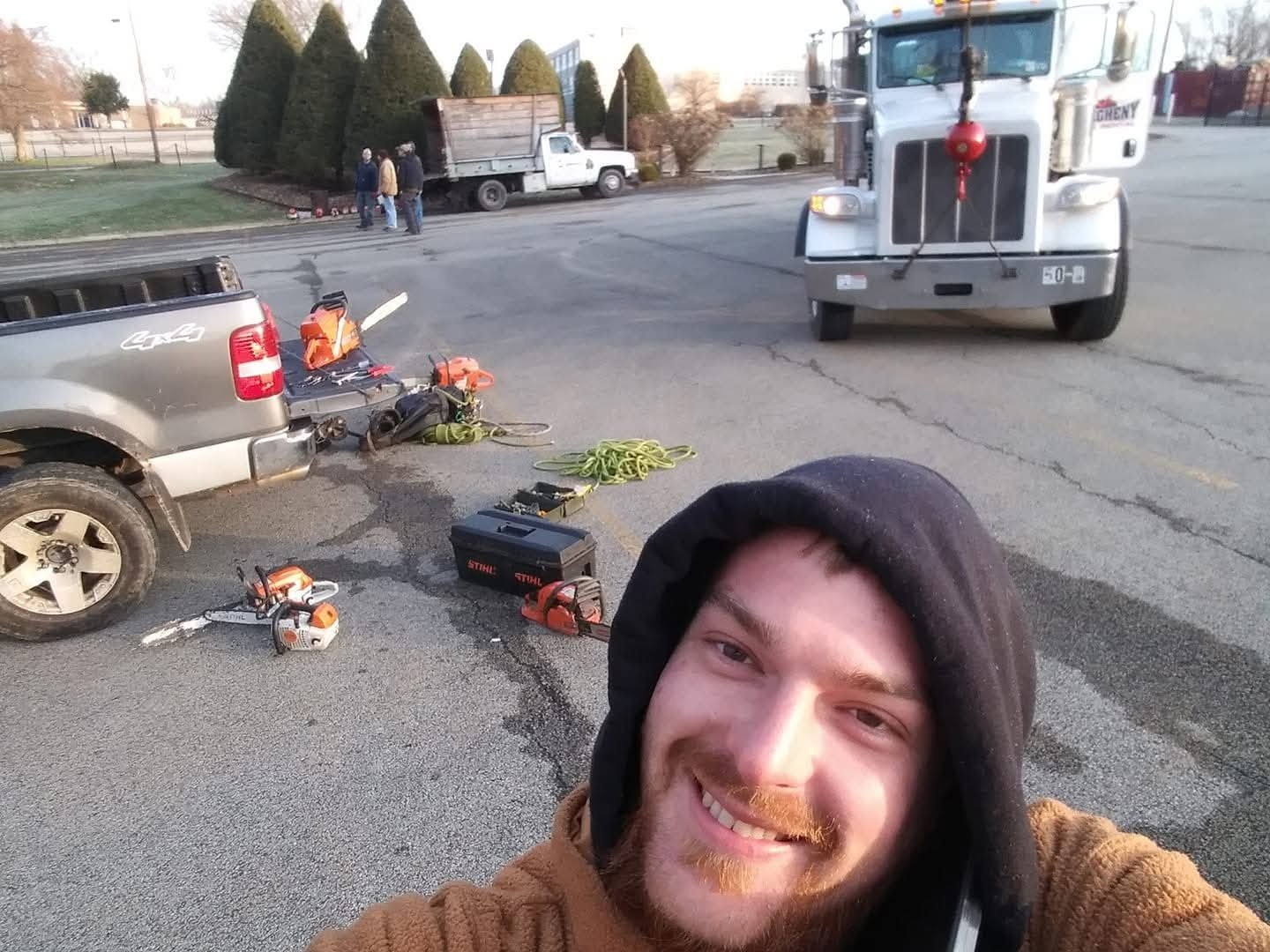 Captain Tree Man on the job